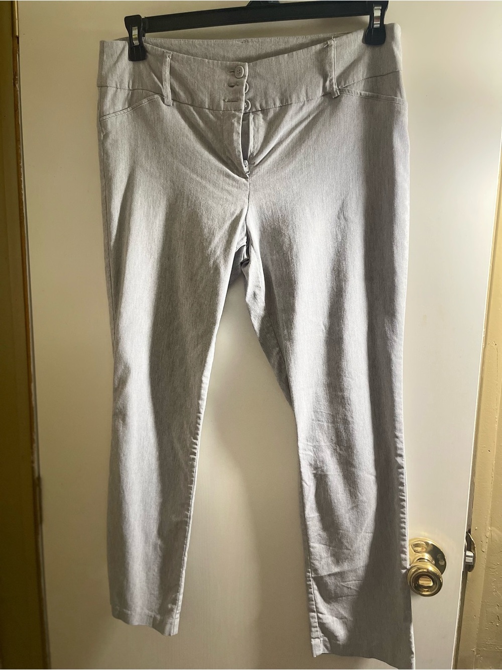 Joe Benbasset Gray Stretch Ankle Pants Size 13 Career Casual